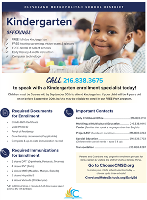 Kindergarten Registration Information